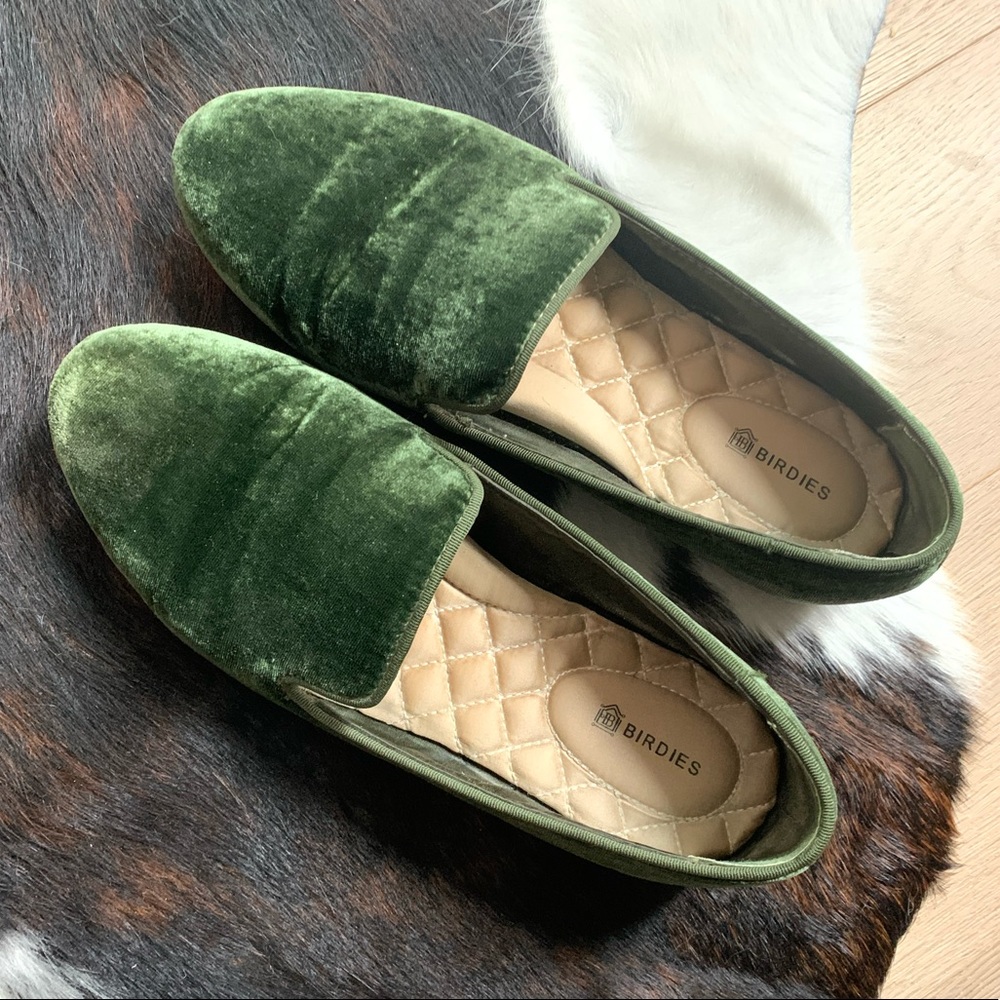 Birdies Starling Emerald Velvet Size 7.5